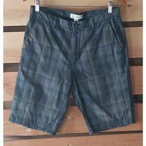 Preppy Mens Calvin Klein Shorts 32 Plaid Minor Distress Outdoor Relax Leisure